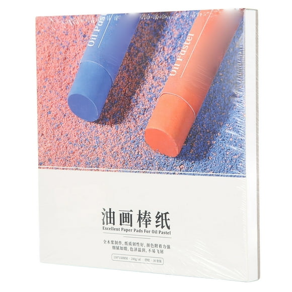 Papier d'Art, Papier à Peinture Pastel à l'Huile Forte Résistance Adhérence Pâte de Bois Pure Coloration Facile Sensation Brillante à la Main Papier à Dessin Pastel pour Adultes Étudiants