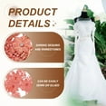 thumbnail image 4 of Uxcell 4 Pcs(2 Pairs) Aplique de Lentejuelas de Flor con Perlas de Rhinestone, Parche de Bordado 3D para Adiciones de Costura en Decoraciones de Manualidades para Vestidos de Novia, Rosa Oscuro, 4 of 6