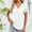 White, variant on Tsesme Women’s Ruffle Short Sleeve T-shirt, V-Neck Pullover Tops Summer Cool Breathable Shirt with Holes