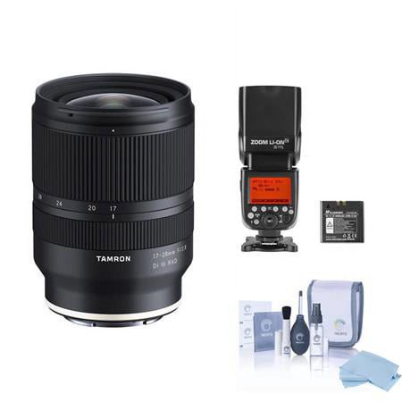 UPC: 0192223157460 | 17-28mm f/2.8 Di III RXD Lens for Sony E  Bundle with Flashpoint Zoom Li-Ion R2 Flash  Filter Kit  Lens Cleaner  Lens Pouch