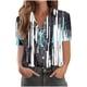 thumbnail image 1 of Blusas para las Mujeres Casual Manga Corta Impresa con Botón de Bolsillo, Camiseta Cómoda para Primavera Verano, 1 of 6