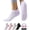 Light purple+Light pink+Light gray+Black, variant on Yawlsow 4 Pairs Pilates Socks with Grips for Women, Grippy Socks for Barre Yoga Workout, Hospital, Size 5-10