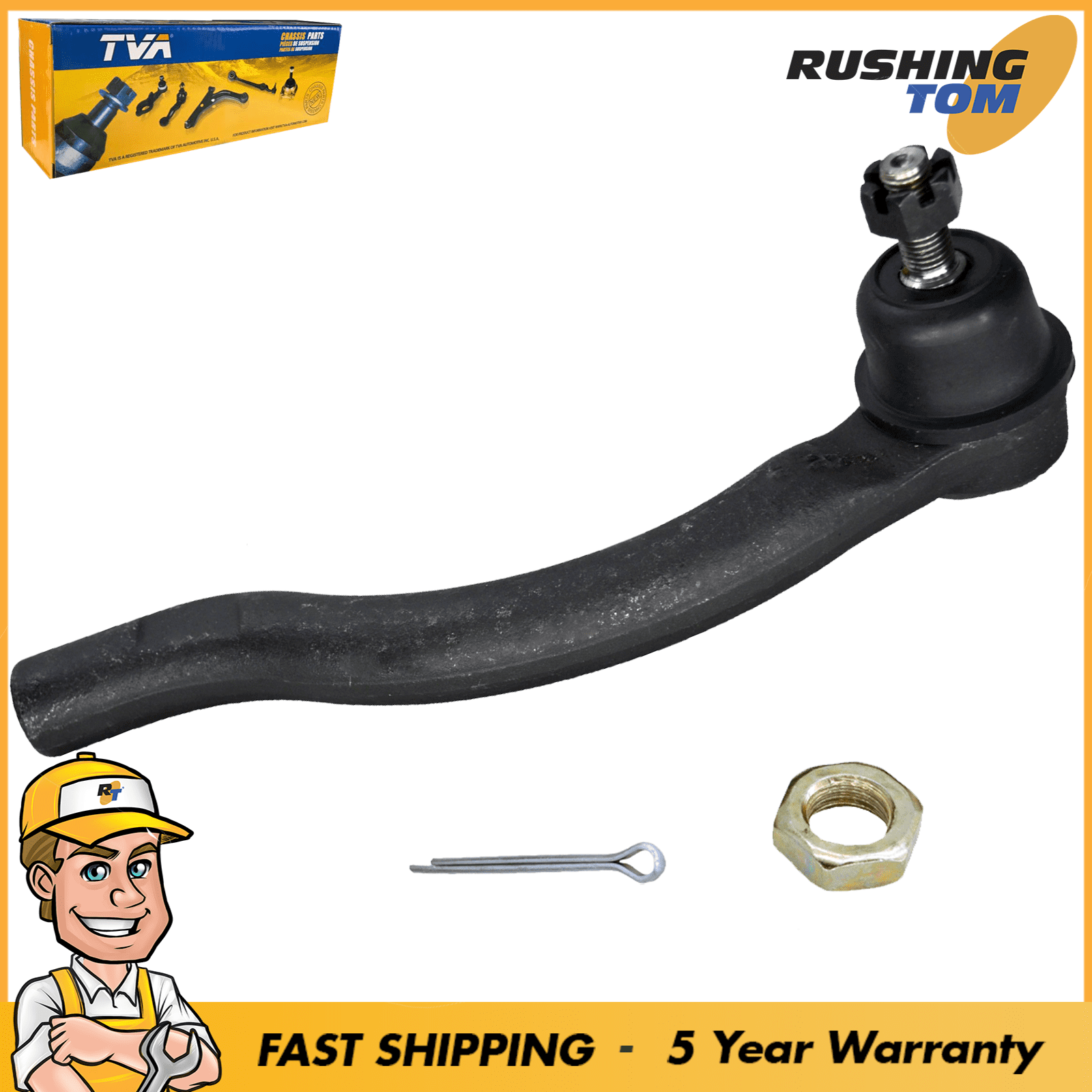 Tie Rod Front Passenger Right Side Outer for Honda Accord Acura TSX
