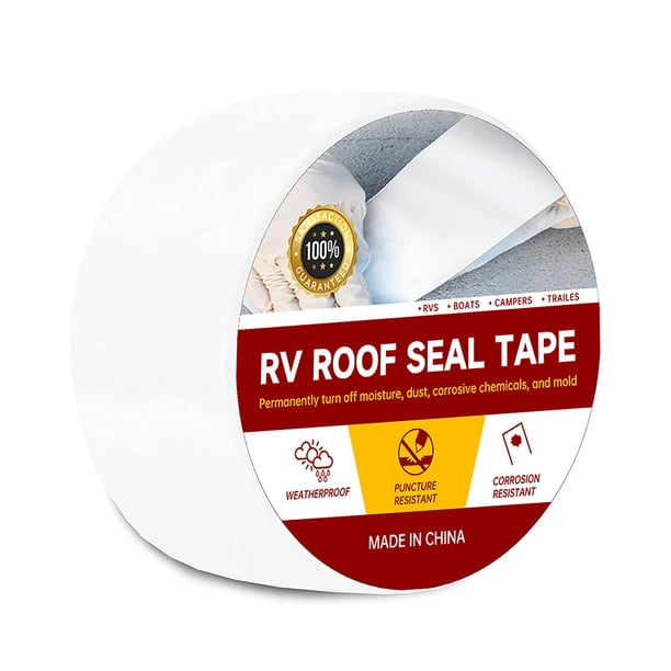 Cinta De Techo De Butyl RV Cinta De Sello De Techo RV Impermeable, Resistente A La Intemperie, Pegamento De Butilo Natural Altamente Adhesivo Para Botes De Camión 5CMX15m