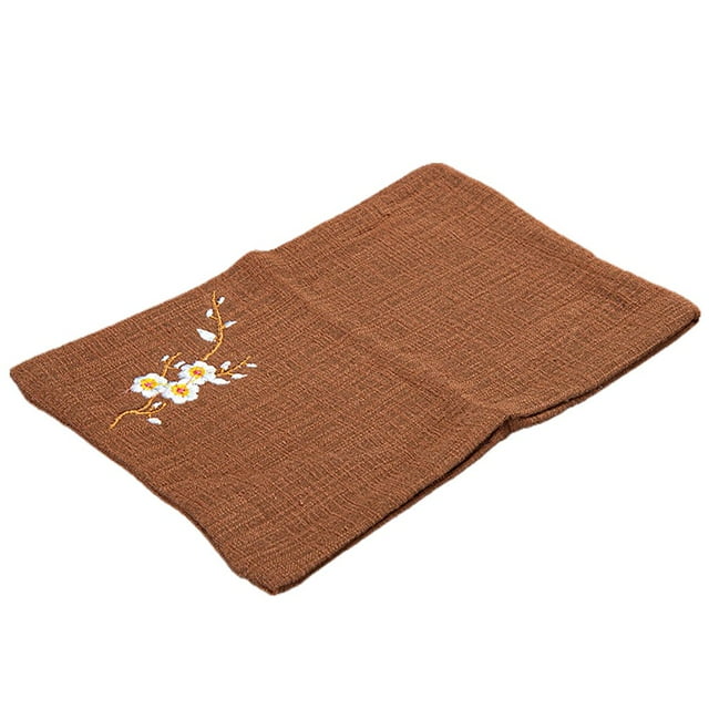 Tea Cloth Water Absorbent Easy to Use Cotton Flax Comfortable Touch Tea Napkin for Home