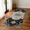 thumbnail image 6 of Addison Rugs Mayfield Premium Machine Washable Traditional Global Black Runner Rug, 2'3" x 7'6", 6 of 6