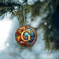 thumbnail image 1 of Adornos de Navidad personalizados - Adornos iniciales personalizados con carta, adornos con nombre para familia, decoración del hogar, regalos navideños, 1 of 6