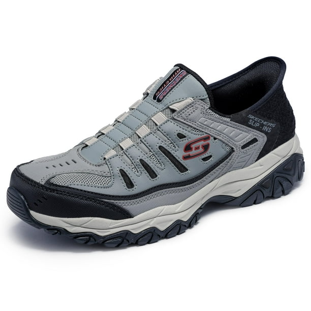 Zapatos Skechers Afterburn M. Fit Ridgeburn Hands Free Gris/Negro