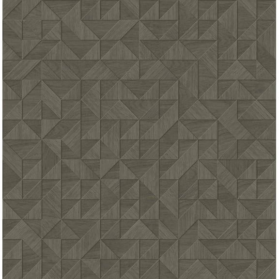 Decorline Gallerie Dark Grey Triangle Geometric Wallpaper