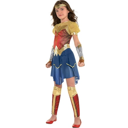 Suit Yourself Wonder Woman Movie Halloween Costume for Girls, Includes Accessories