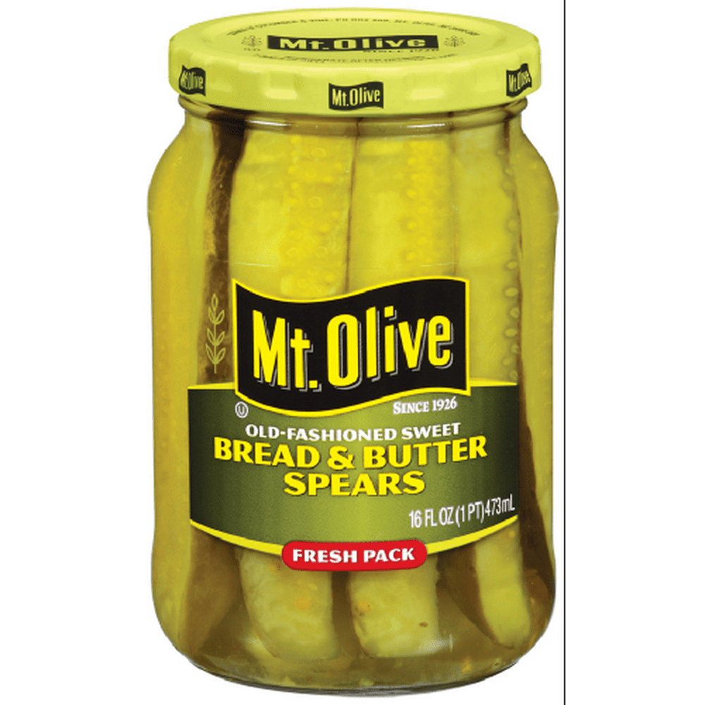 Mt. Olive Sweet Bread And Butter Old Fashioned Pickle Spears, 16 fl oz