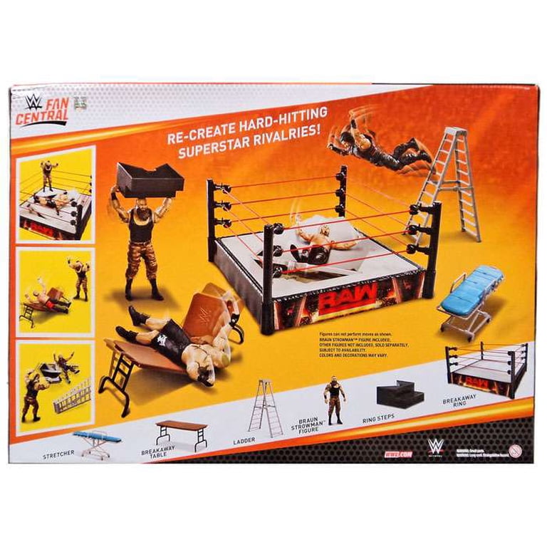 WWE Wrestling Fan Central Manic Mayhem Ring Playset (Includes