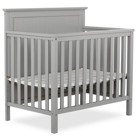 UPC: 0811048033314 | Dream On Me Ava 4-in-1 Convertible Mini Crib  Pebble Grey