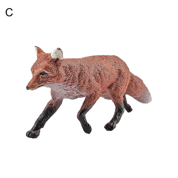 Miniature Animal Simulated Birthday Gift Pvc Desktop Decor Fennec Fox Maned Wolf Model For Children