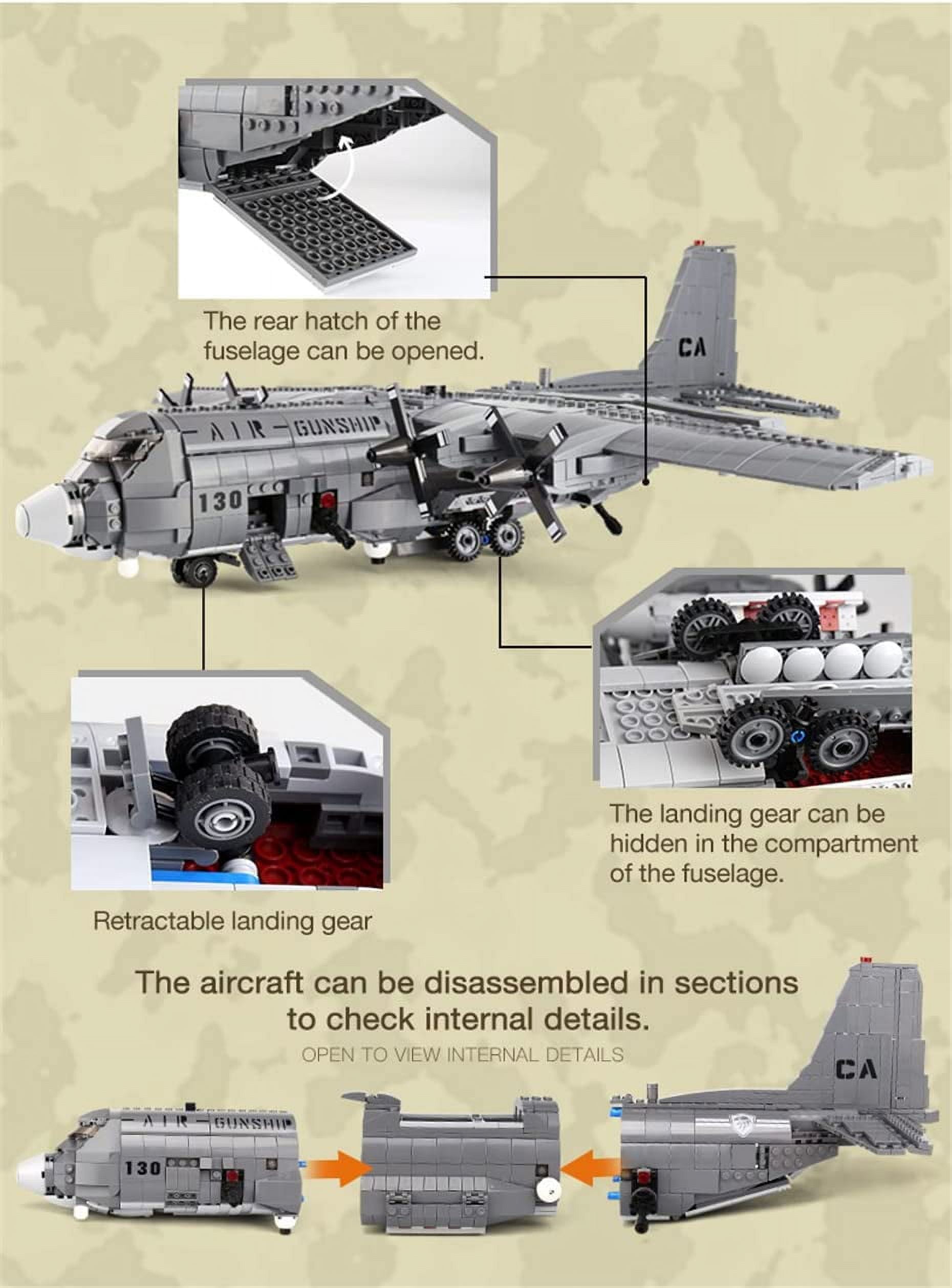  General Jim's Military Brick Building Set - US Air Force A10  Military Fighter Jet Warthog Plane Building Blocks Model Set for History  Enthusiast, Teens and Adults : Toys & Games