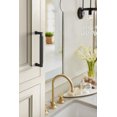 thumbnail image 2 of Amerock Balata 5-1/16 inch (128mm) Center-to-Center Matte Black Cabinet Pull, 2 of 6
