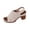 Beige, variant on Peep-Toe Booties for Women - Leather for Breathability- Lightweight Rubber Outsole for Long-Lasting Wear Khaki 5.5