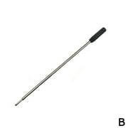 QINGZE 5 Pcs Replaceable Ballpoint Pen Refills Black Ink Refill, 1mm Medium Tip Point Metal Refill for Pen Writing Office H2X3