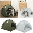 thumbnail image 3 of Pet Teepee Tent for Dogs & Cats,Portable Pet Teepee Tent with Thick Cushion,Dog House Indoor Removable and Washable, 3 of 3