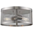 thumbnail image 2 of 2 Light Flush Mount In Industrial Style 12.13 Inches Wide By 6 Inches High-Brushed Nickel Finish-Brushed Nickel Shade Color Z-Lite 331F12-Bn, 2 of 2