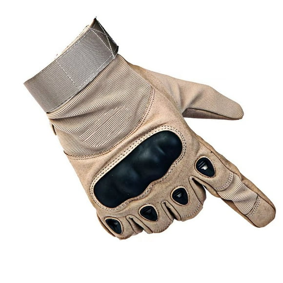 Gants de moto Gants de sport pour hommes Gants tactiques à doigt complet avec dos rembourré adaptés à la moto, au paintball et à d'autres activités de plein air (M)-Jaune