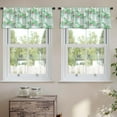 thumbnail image 2 of LALILO Kitchen Curtain Valance Watercolor Striped With Rod Pocket Window Curtain 52"x 18" Set of 2, 2 of 7