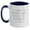 White/Navy, variant on Funny Bestie Gifts from Friends, Cute Two Tone Coffee Mug for Birthday, 'I Think Me Being Your Bestie Is Enough Of A Gift' Quote
