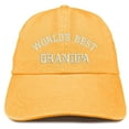 thumbnail image 1 of Trendy Apparel Shop World's Best Grandpa Embroidered Pigment Dyed Low Profile Cotton Cap, 1 of 2