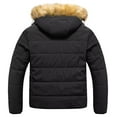 thumbnail image 2 of Chrisuno Big and Tall Puffer Coats for Men Mens Coat Men's Winter Jacket Warm Thicken with Hood Black 5X, 2 of 5
