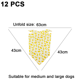 thumbnail image 2 of 12 Piezas Bandana para Perros Bufanda Baberos Triangulares Lavables Pañuelo Lavable Ajustable para Mascotas Pañuelo para Perros, 2 of 5