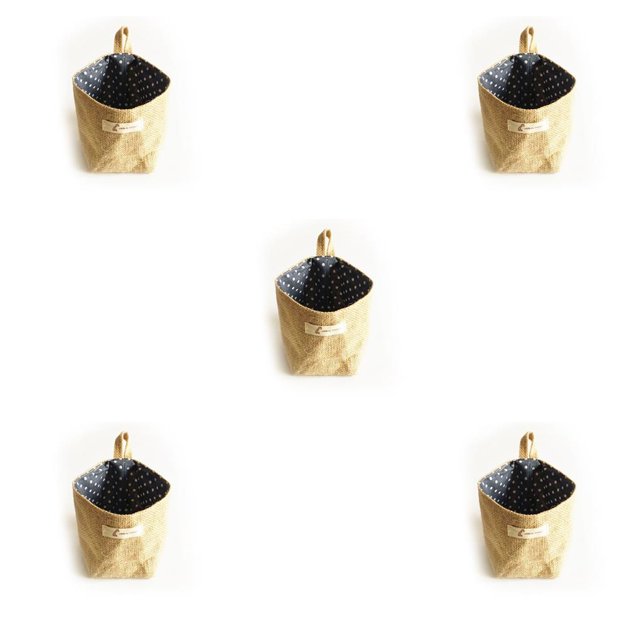 Kearding Living Room Wall Hanging Pocket Storage Bras Bag Linen Organizer Sack Clothes Cotton Decoration Tabletop Sundries Basket Type1 NO1 Kearding CBP009529