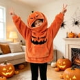 thumbnail image 6 of Grblisyd Halloween Hoodies for Boys and Girls Pumpkin Costumes Casual Long Sleeve Fall Fleece Pullover Top with Kangaroo Pocket, 6 of 7