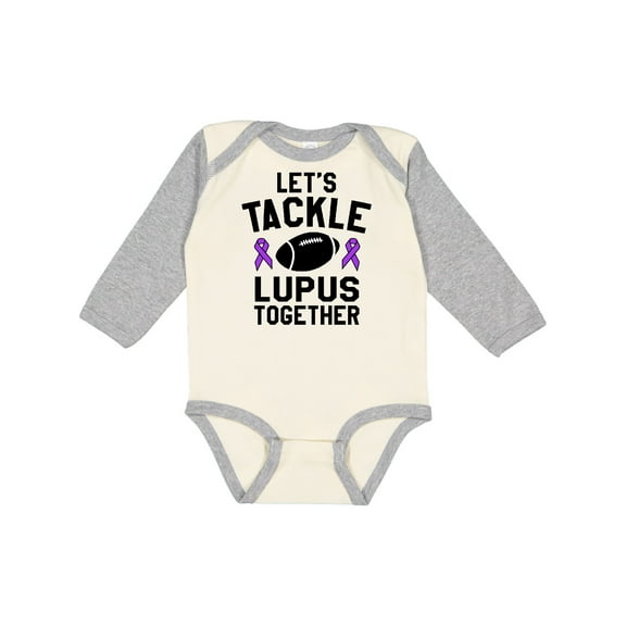 Inktastic Lets Tackle Lupus Together Boys or Girls Long Sleeve Baby Bodysuit