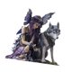 thumbnail image 5 of Fada 2d Púrpura Winged con Lone Wolf Wolf Desktop Ornament Party Favors coleccionables para sala de estantería Sala de estar Gabinete de sala de estar, 5 of 9