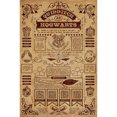 Harry Potter - Movie Poster / Print (Quidditch at Hogwarts) (Size: 24