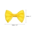 thumbnail image 2 of Uxcell 80pcs Yellow Bow Ties 1.5"x1" Mini Bowknot for Crafting Little Satin Bows, 2 of 5