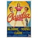 Claudia US Poster Top From Left - Ina Claire Dorothy Mcguire Robert Young 1943 Tm & Copyright 20th Century Fox Film & Courtesy Movie Poster Masterprint, 11 x 17 – image 1 sur 1