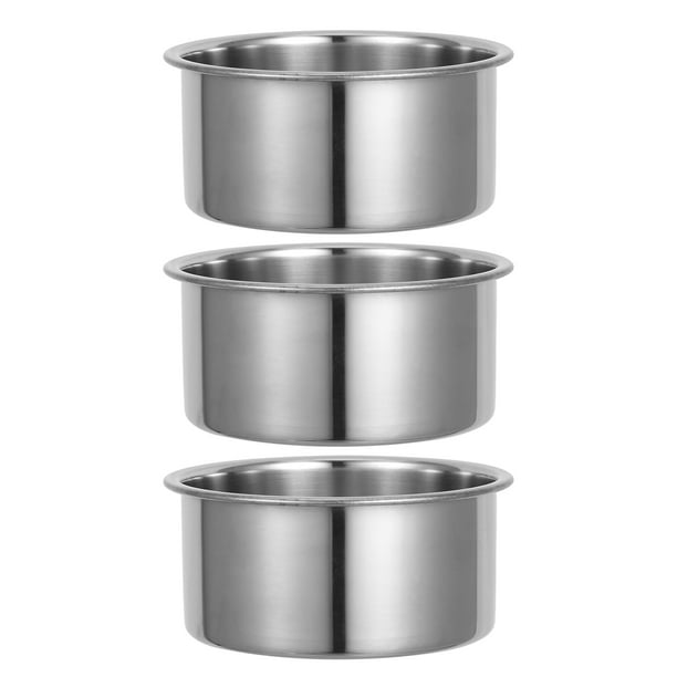 3 mini moldes redondos para hornear pasteles de acero inoxidable, moldes para tartas pequeñas, bandeja para hornear pasteles y tartas