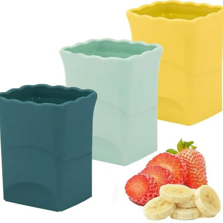 

Sioweci Fruit Slicer Cup Cutter Stainless Steel Kitchen Tool for Banana Strawberry Egg Mushroom Safe Easy to Clean Mini Slicer Gadget Random Color