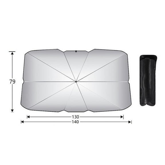 Car Windshield Sun Shade Umbrella Compatible with Sedan SUV Pickup Truck Most Vehicles Car Front Window Sunshade Cover, 55.1(49.6)*31.5INCH（Thickened version）