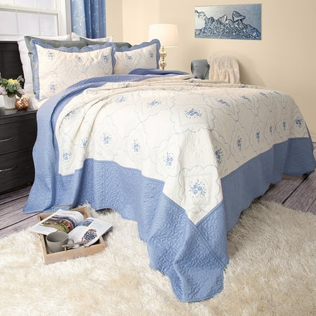 UPC 886511284197 product image for Lavish Home Brianna Embroidered Quilt 3 Pc. Set - Full-Queen | upcitemdb.com
