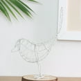 thumbnail image 2 of Nvzi Wire Iron Bird Figurine Metal Craft Ornament for Home Room Decor (White), 2 of 5