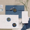 thumbnail image 6 of Gold Hummingbird Flower Wax Seal Stamp Embossed Stamp Sealing Removable 1" Brass Wax Seal Stamp Head with Wooden Handle Wedding Invitations Envelopes Gift Packing Decoration Craft Adhesive Waxing, 6 of 9
