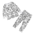 thumbnail image 1 of DIY Hand Painted Coloring Pajama Set Interactive Homewear For Kids Play And Comfortable Nightwear, 1 of 3