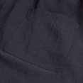 thumbnail image 4 of Pantalones Harem De Cintura Alta De Sólido Suelto Para Mujer Con Bolsillos S Gris SG Sunnimix Pantalones de lino de algodón de las mujeres, 4 of 8