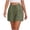 #287-Army Green, variant on Women's Faux Linen Shorts Washed Wrinkle Solid Color Drawstring Elastic Waist Button Decor Pocket Casual Summer Short Pants for Beach Vacation