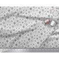 thumbnail image 2 of Soimoi Poly Georgette Fabric Snowflake Artistic Fabric Prints By Yard 52 Inch Wide, 2 of 3