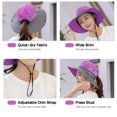 thumbnail image 3 of Sombrero para el sol para mujer, protección UV, ala ancha, cola de caballo, agujero, ligero, ajustab Abanopi Sombrero de sol para mujer, 3 of 7