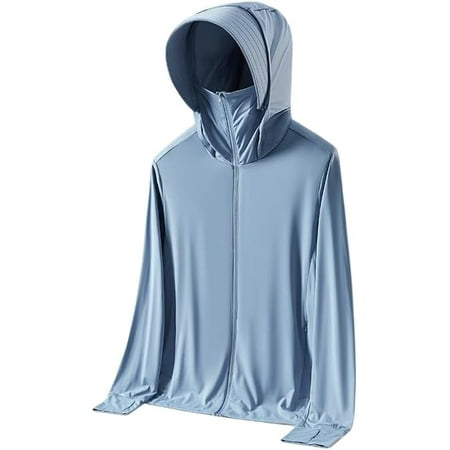 OwnShow Sun Protection Men s Rash Guard Shirts Men s Thin Riding UPF 50 Clothing Yarn Ice Silk Anti-Uv Fishing Suit Summer