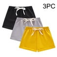 thumbnail image 2 of JYnXIANTI 3 Pack Baby Boy Girl Shorts Cotton Drawstring Elastic Waist Shorts Infant Casual Soft Shorts Kids Thin Summer Clothes, 2 of 7